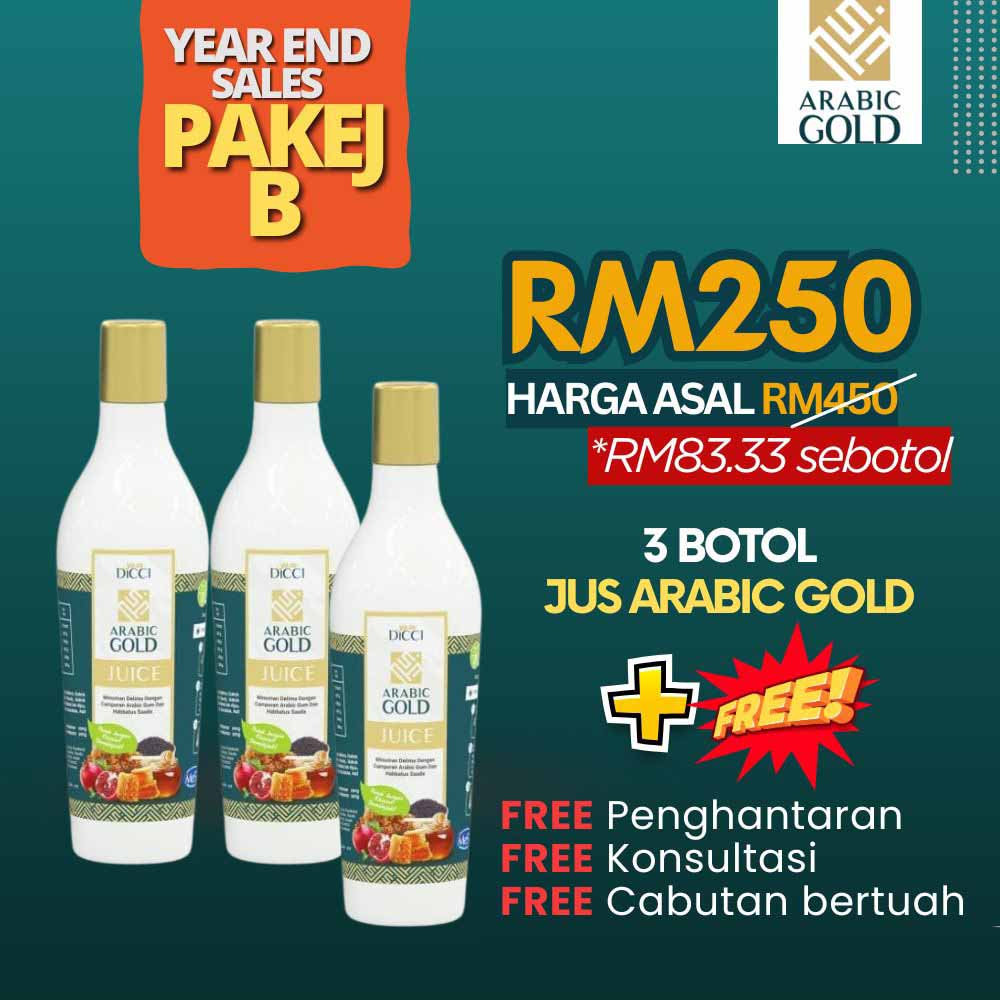 jus arabic gold 3 botol promosi year end sales jus arabic gold pakej 3 botol